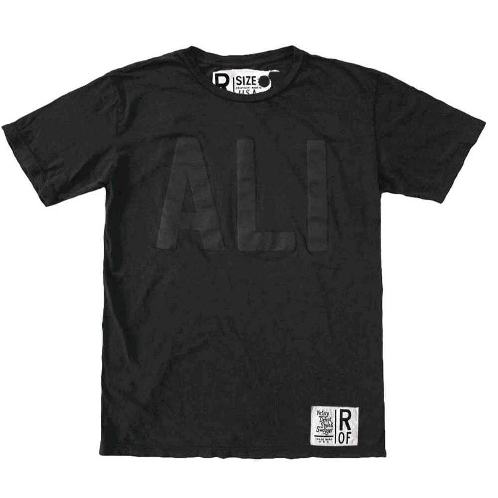 Roots Of Fight Muhammad Ali Monochrome Legacy T-shirt XL Black/Black NWT